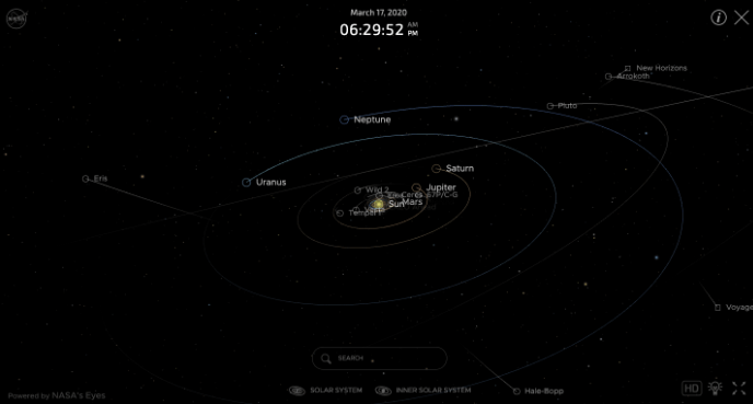 NASA Solar System Explorer