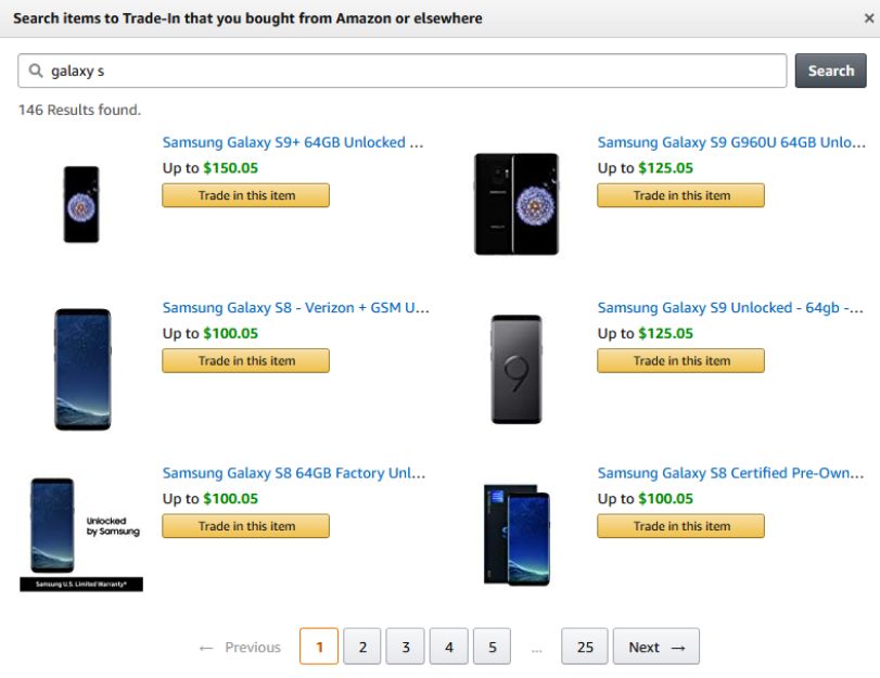 amazon permuta cellulare usato