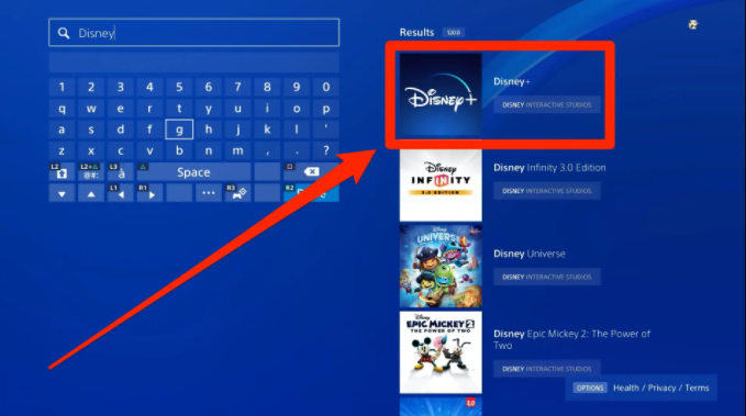 Disney Plus nei risultati della ricerca ps4