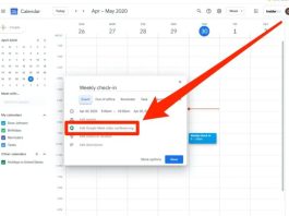 Come pianificare un appuntamento con Google Meet
