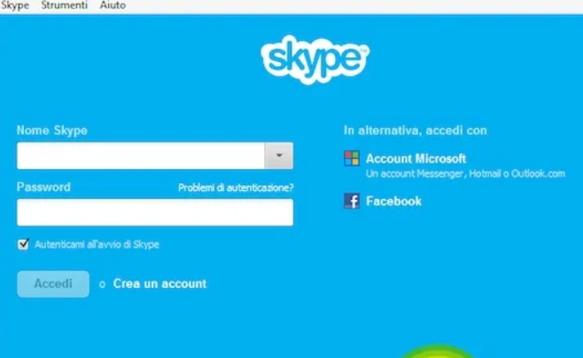 disabilitare Skype all'avvio