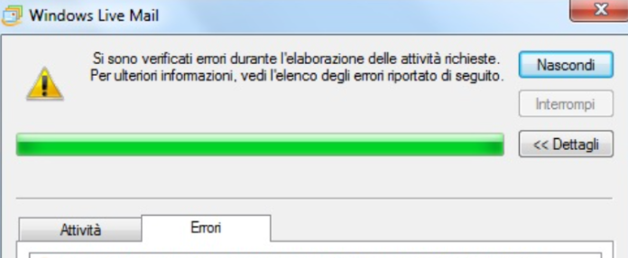 Hotmail errore