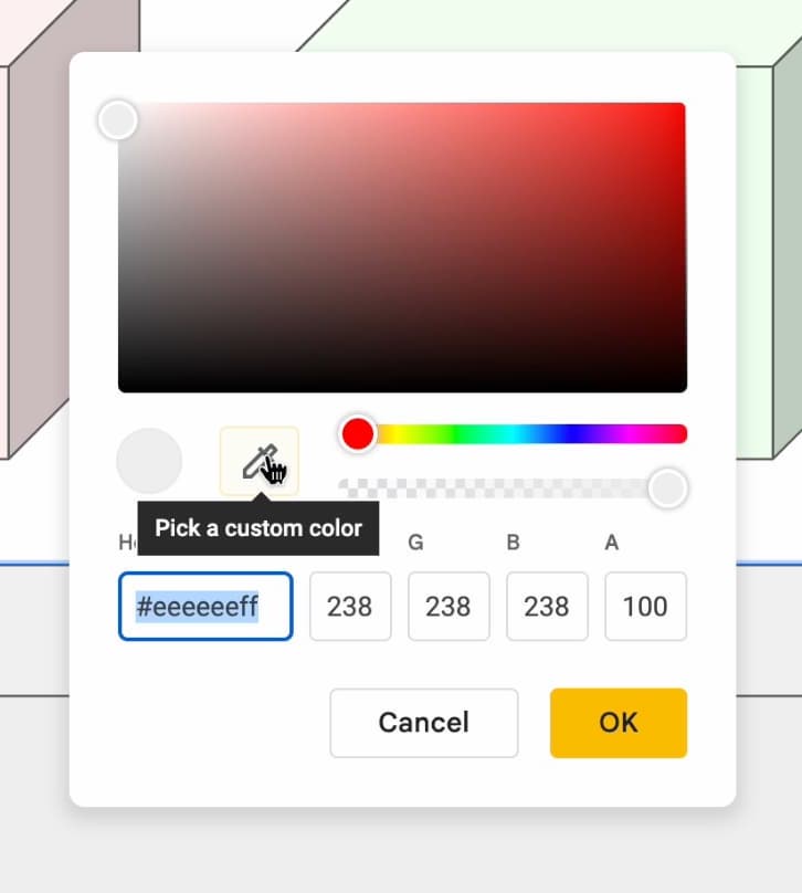 Contagocce a colori di Google Documenti
