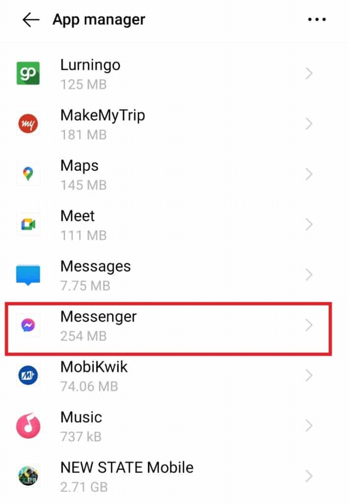  Apri l'app Messenger