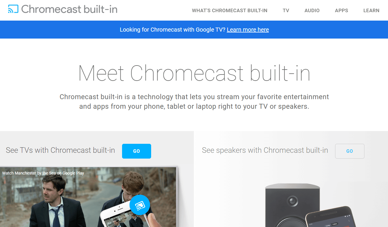 Chromecast integrato | Chromecast utilizzando i dati mobili