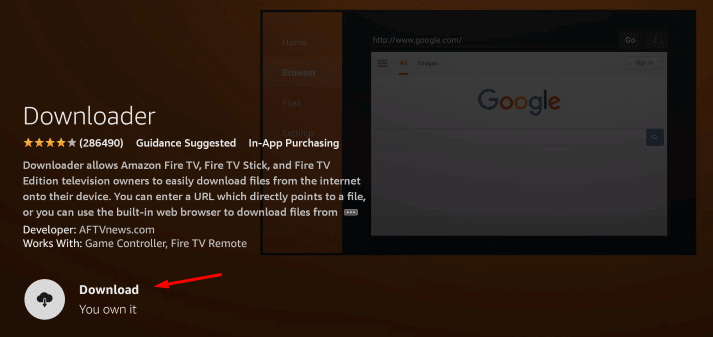 Installa Downloader su Firestick