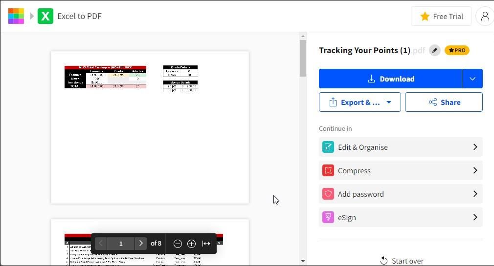 SmallPDF google sheet eccelle in opzioni di conversione pdf