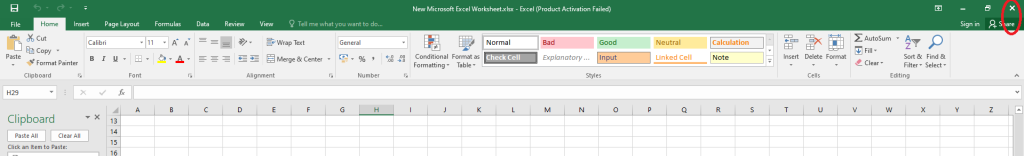 Chiudi Microsoft Excel per cancellare gli Appunti