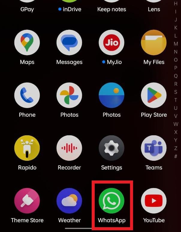 Apri WhatsApp sul tuo dispositivo