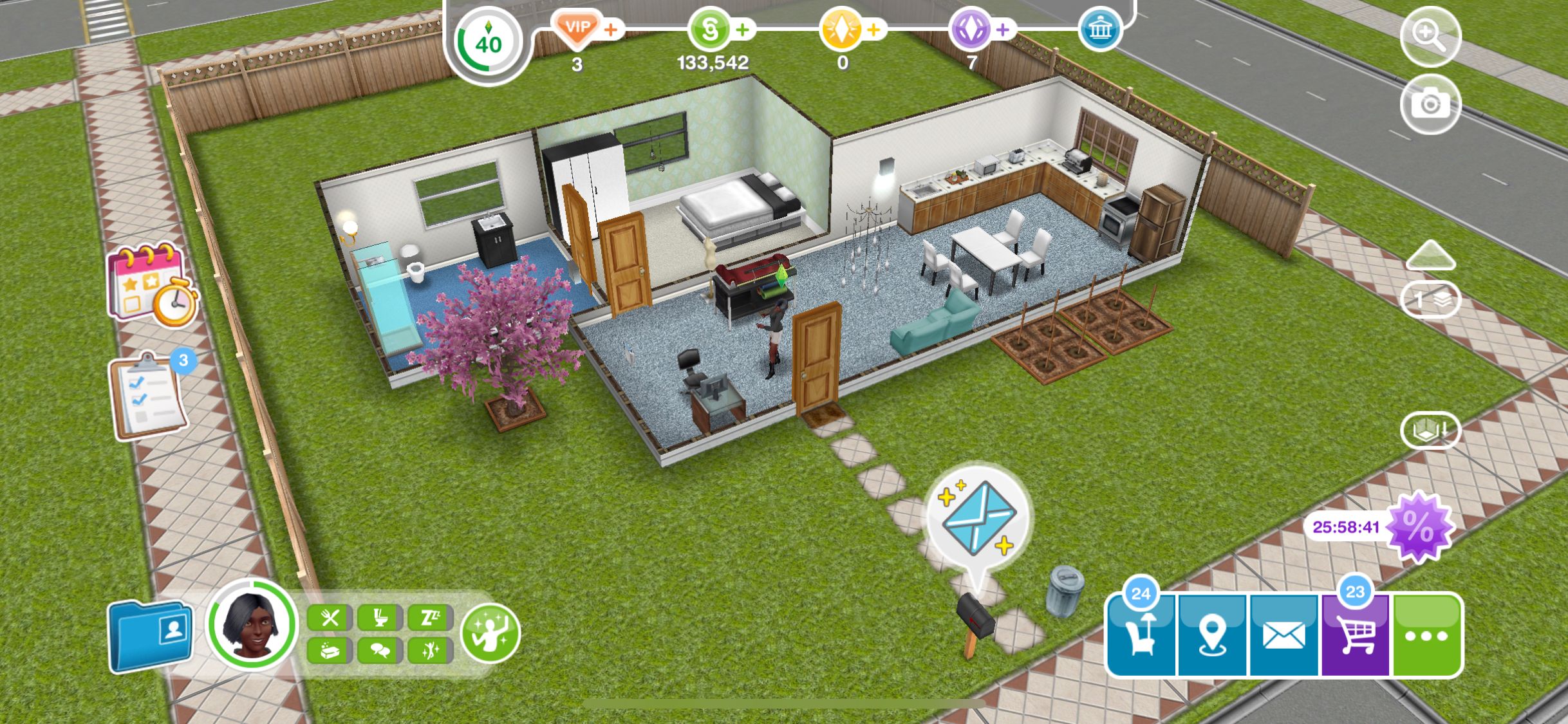 The Sims FreePlay - screenshot della casa