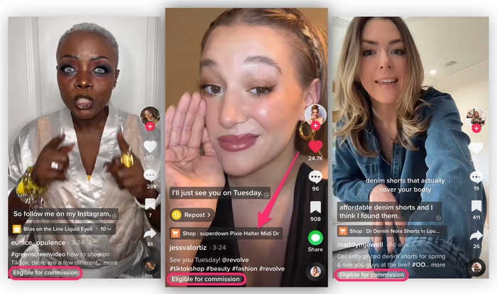 Gli influencer pubblicano link di affiliazione su TikTok utilizzando una nuova funzionalità