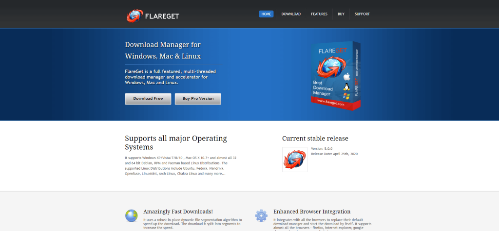 Gestore di download FlareGet per Linux