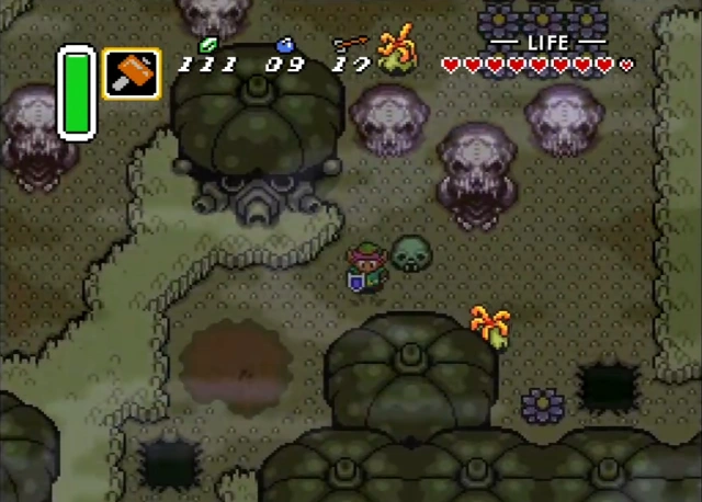 i boschi del teschio si collegano ai sotterranei di Zelda del passato