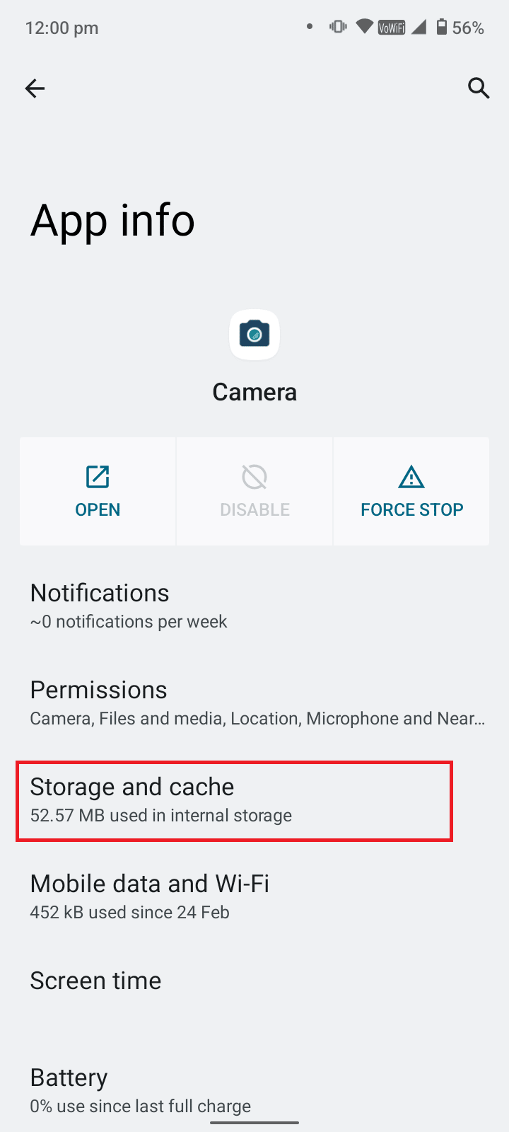 Tocca Archiviazione e cache. Perché il mio Snapchat Flash non funziona?
