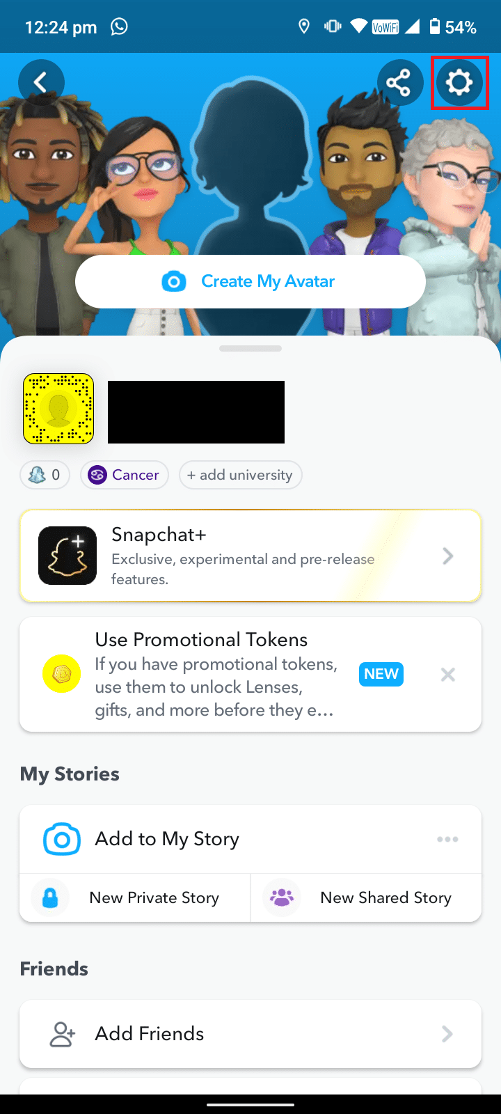 Tocca l'icona dell'ingranaggio. Perché il mio Snapchat Flash non funziona?