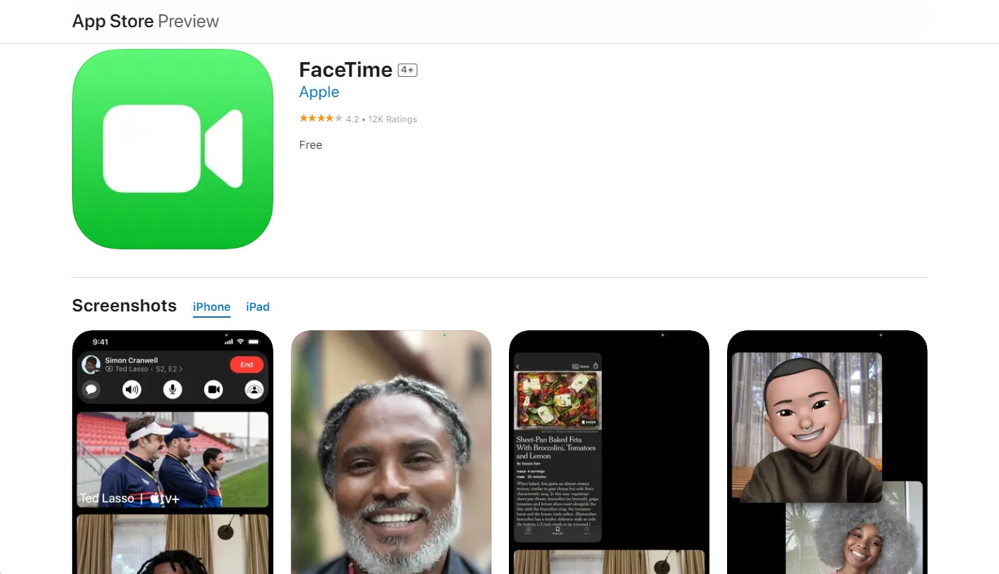 App Store FaceTime