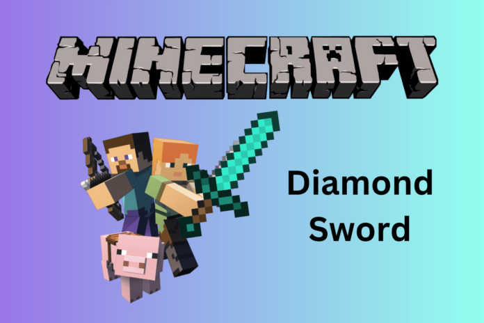 how to make a diamond sword in Minecraft