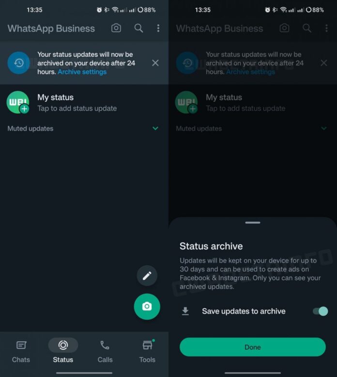I beta tester danno una prima occhiata a WhatsApp "Archivio di stato"
