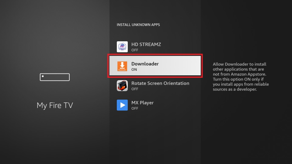 Downloader su Firestick