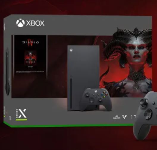 Immagine del pacchetto Xbox Series X di Diablo 4 ritagliata al quadrato