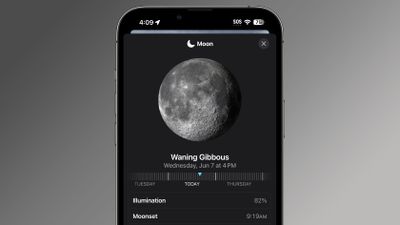 ios 17 app meteo luna