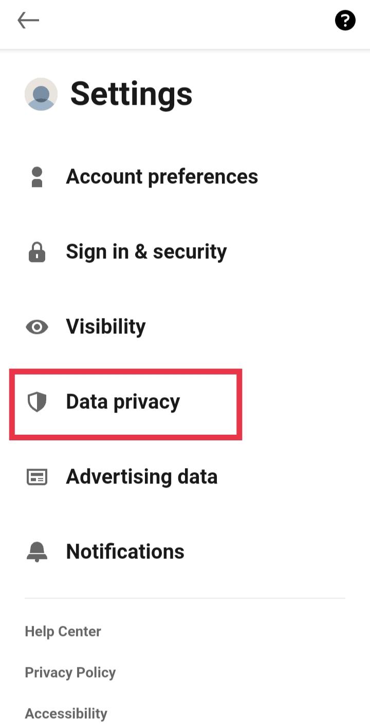 tocca Privacy dei dati