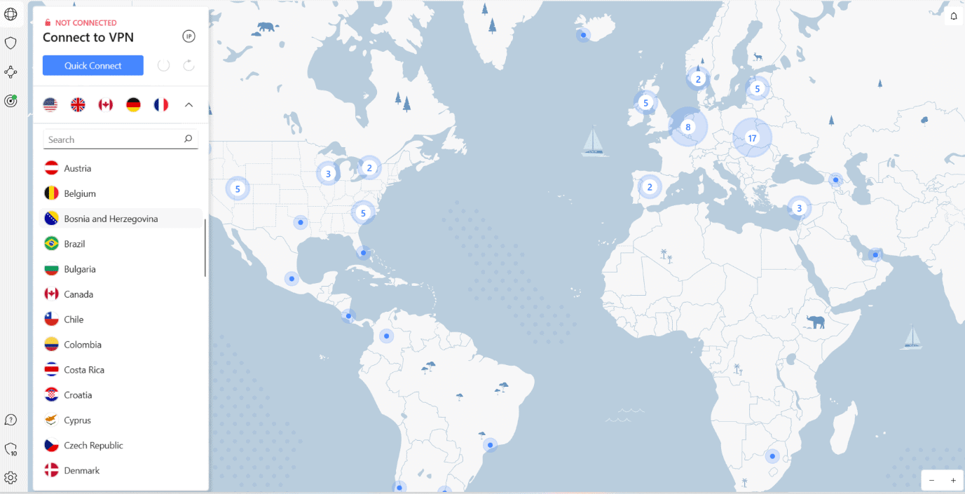 seleziona qualsiasi altro server regionale e prova ad aprire nuovamente la pagina web.