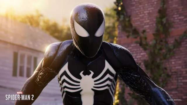 Costume da simbionte di Marvel Spider-Man 2