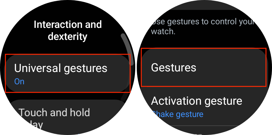 Come personalizzare i gesti universali su Galaxy Watch