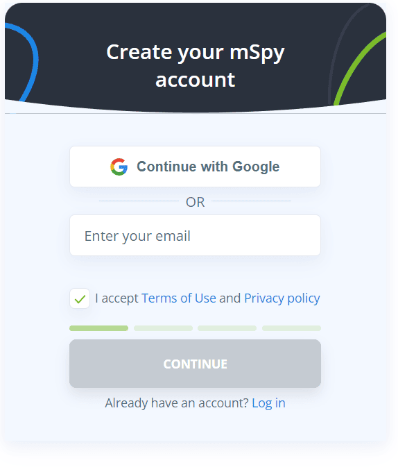 Iscriviti su mSpy