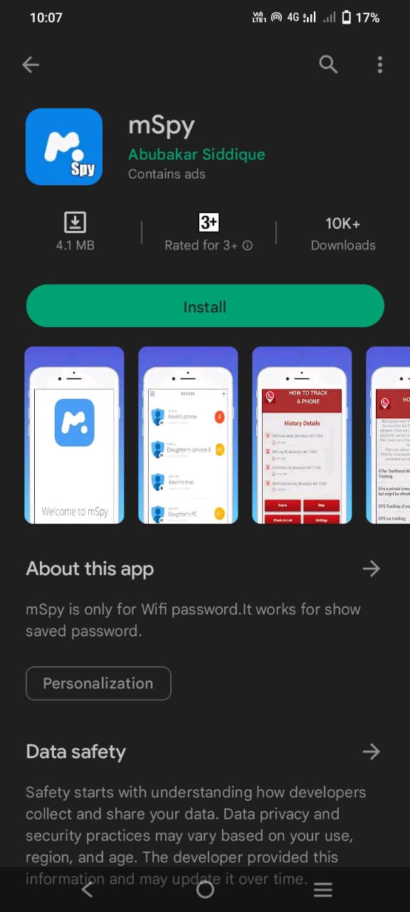 L'app mSpy è disponibile su Google Play Store | Come vedere l'attività Facebook di qualcuno