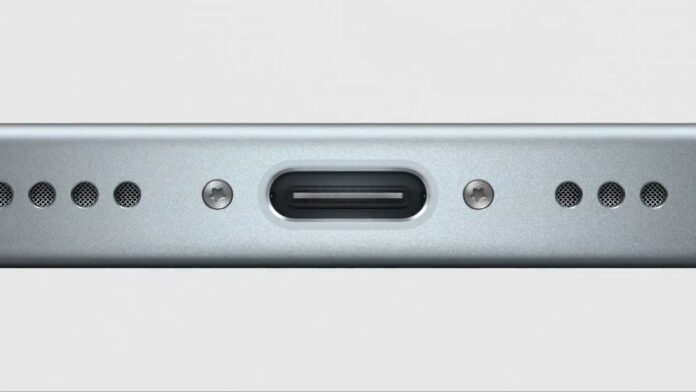 Porta USB-C dell'iPhone 15