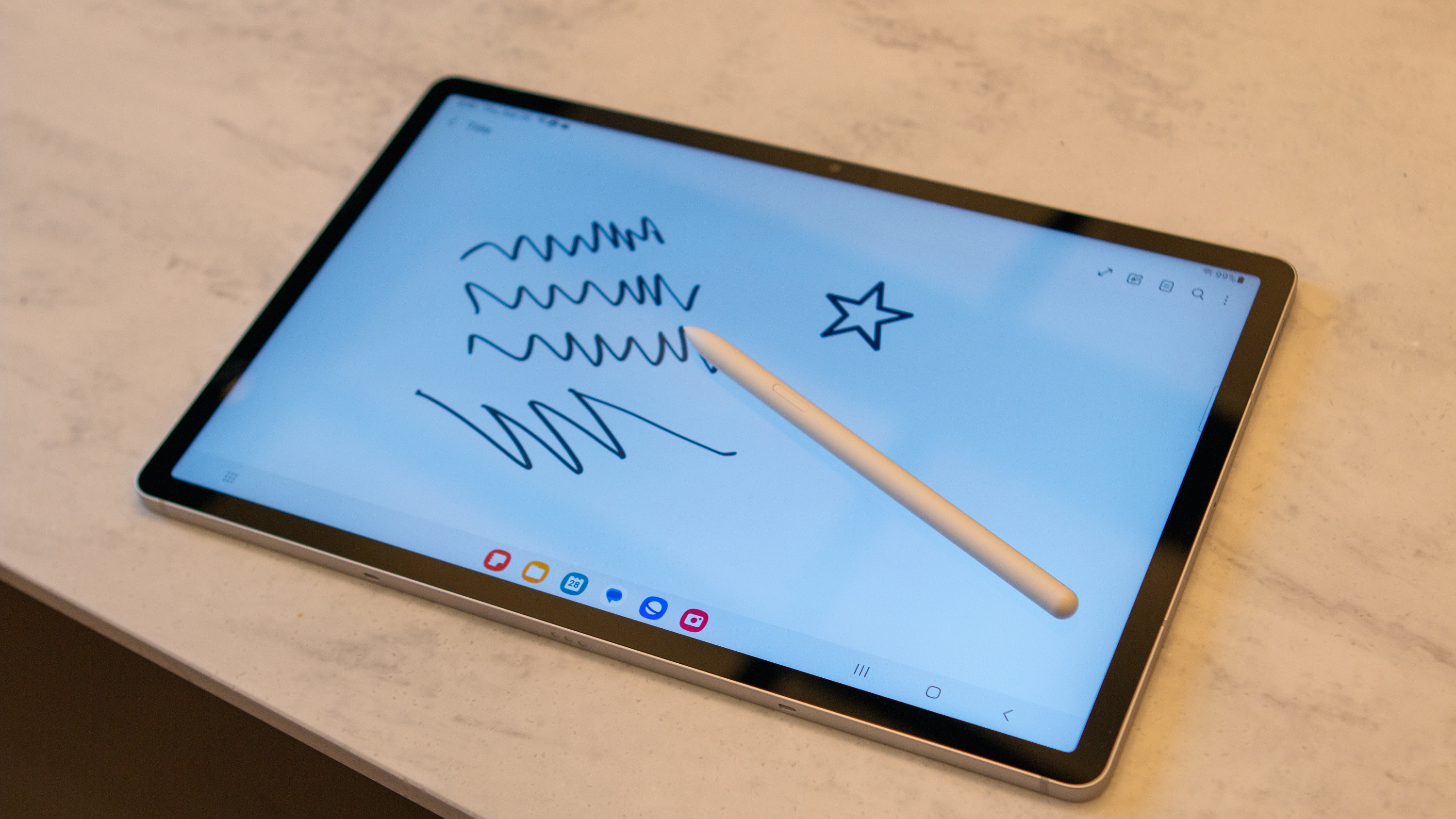 Scrivere su Galaxy Tab S9 FE con S Pen