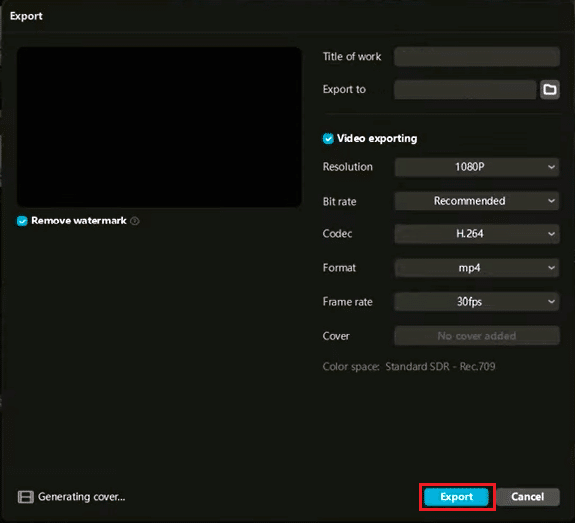 esportare video nell'app CapCut per PC | come utilizzare il fermo immagine su CapCut