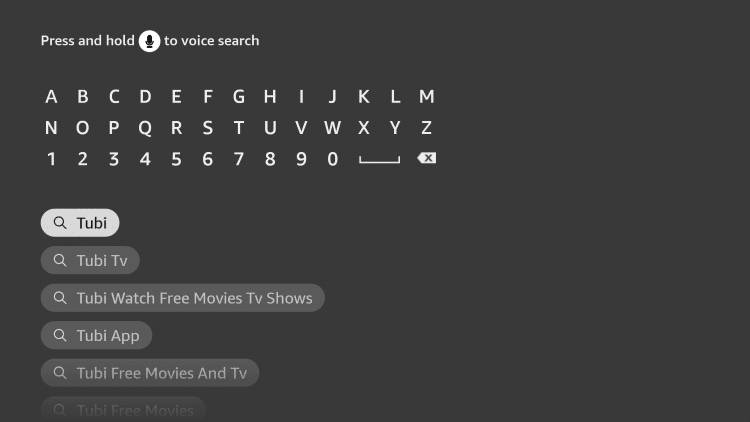 Cerca Tubi su Firestick