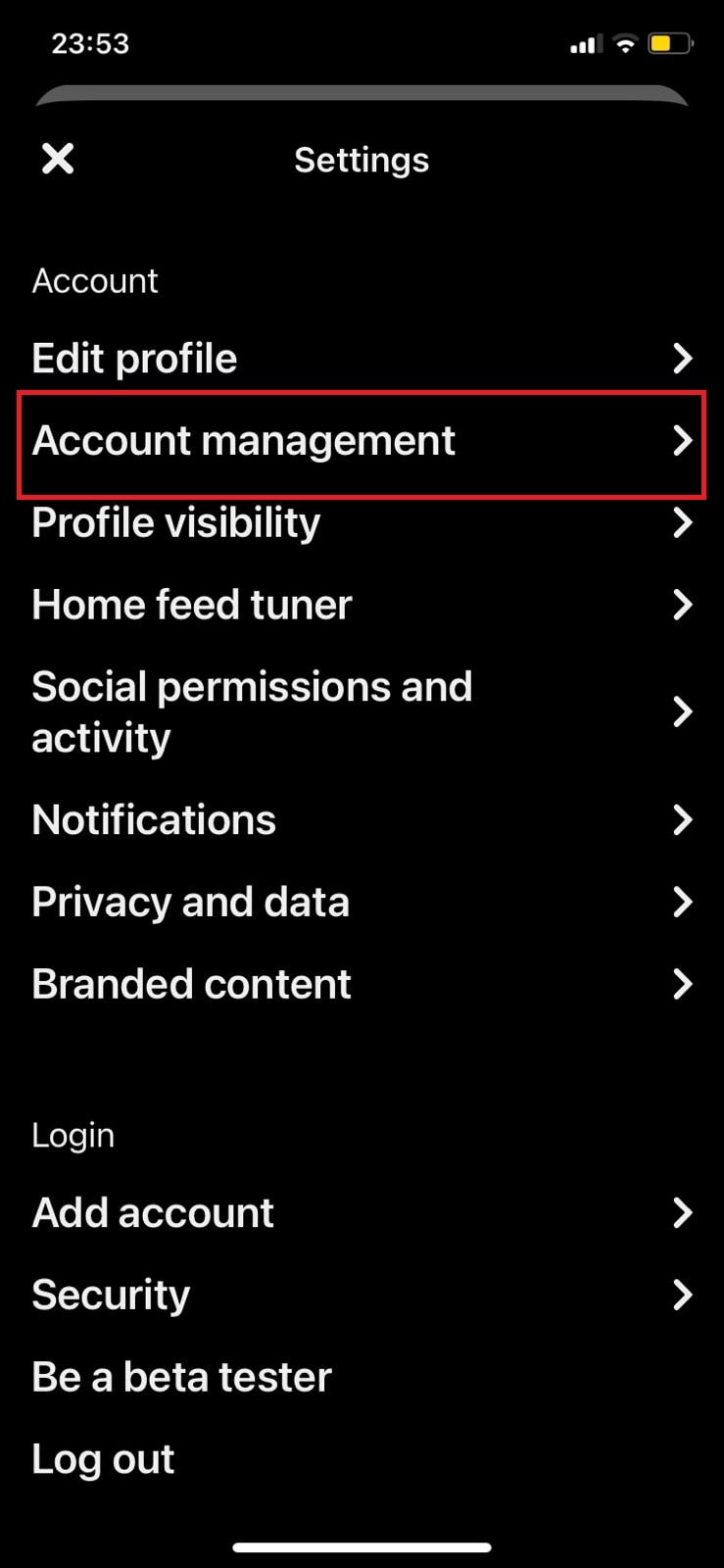 Vai su Impostazioni e gestione account | Account aziendale vs account personale Pinterest 