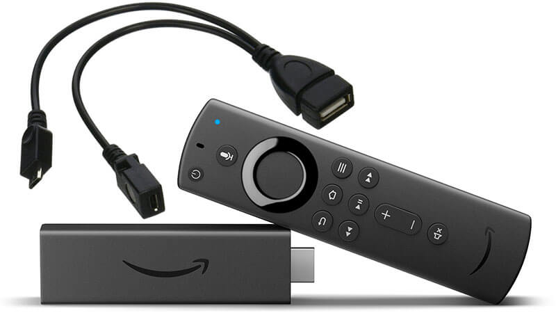 Utilizza il cavo OTG per collegare il controller cablato al Firestick