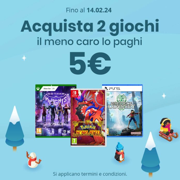 GameStop Winter Promo: compra due giochi e il meno caro lo paghi 5 euro #AD