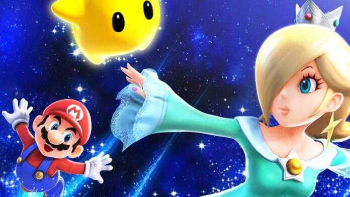 Super Mario: uno sbrilluccicante cosplay di Rosalinda osserva dall'Osservatorio Cometa